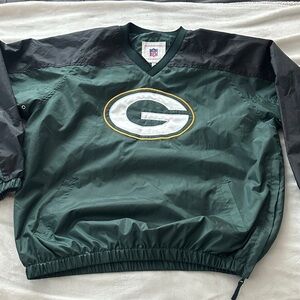 NFL Green and Black Windbreaker Jacket
